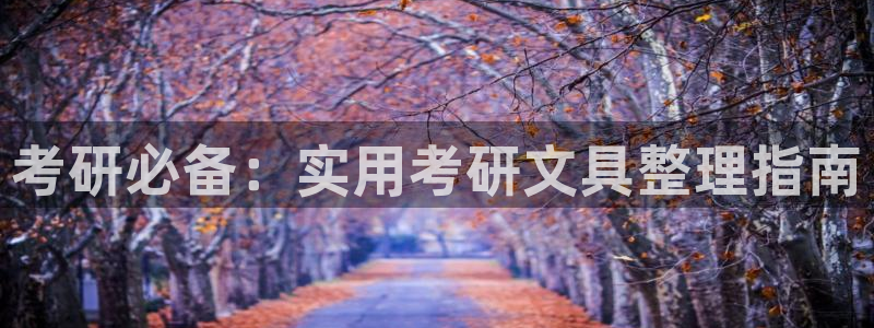 彩名堂彩：考研必备：实用考研文具整理指南