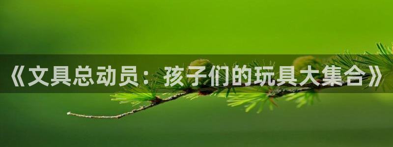 彩名堂01计划：《文具总动员：孩子们的玩